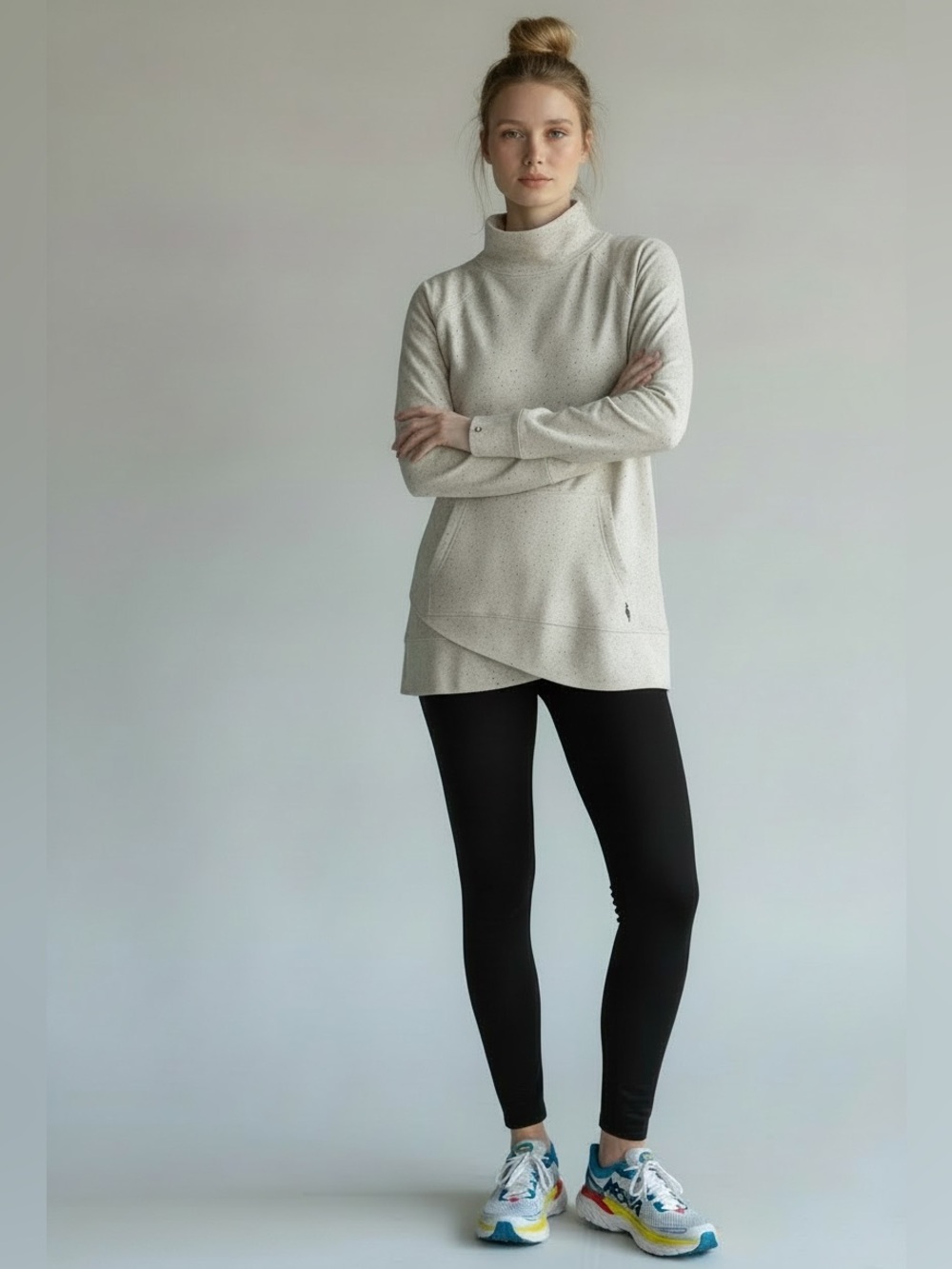 Smartwool 100% Merino Wool Cowl Neck Tulip Hem Tunic - Size Large